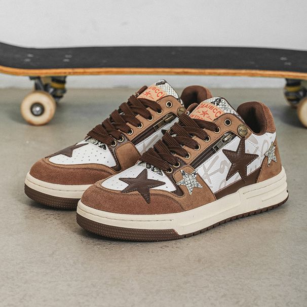 Neue Nischen-Skate-Schuhe für Liebhaber von Star-Schuhen, lässige japanische Schnür-All-Match-Schuhe, Flut_voghion.com