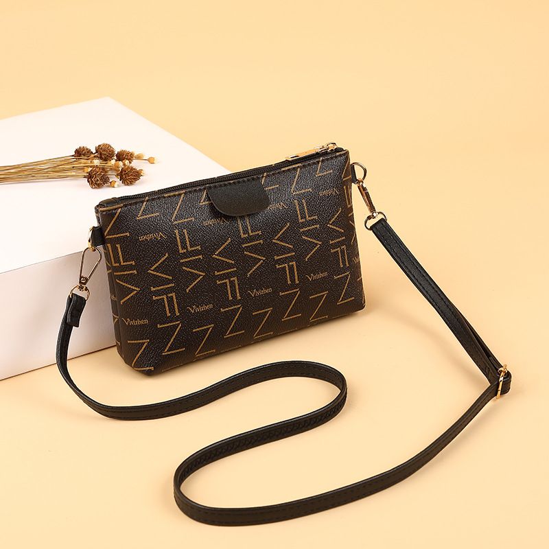 Borsa a tracolla stampata da donna, versatile e alla moda, modello pochette semplice e alla moda, modello 2021_voghion.com