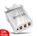 UK Plug Type-C PD Fast Charge USB Hub Mains Adapter Wall Charger For IPhone Sams_voghion.com
