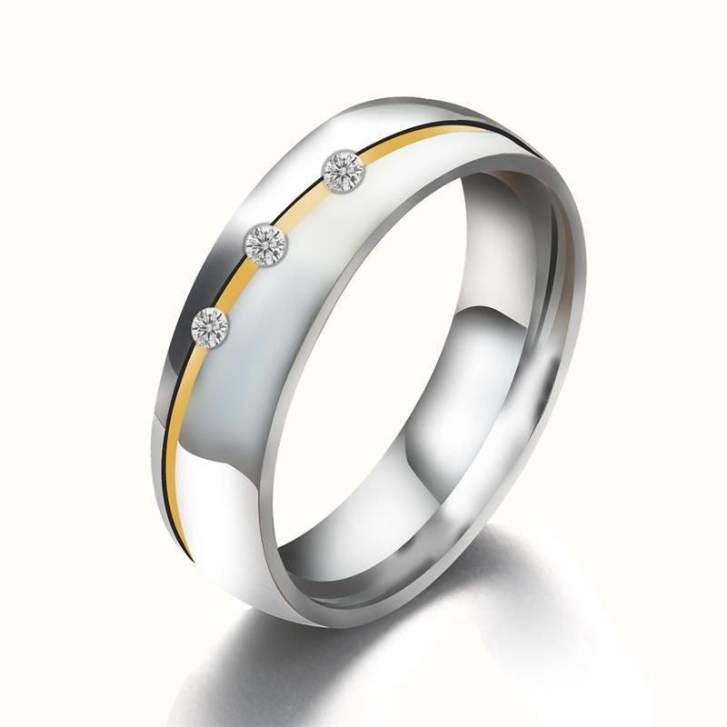 Anello di fidanzamento con micro intarsi in zirconia al titanio da donna 2025_voghion.com