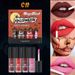 Mattes, nicht haftendes Lipgloss in den Farben Blut, Weiß und Pink, ideal für dunkles Make-up, perfekt für Halloween_voghion.com