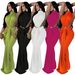 Sexy High-Slit Bodycon Dress With Ruffle Detail - Sleeveless Party Dress For Women In Bold Colors_voghion.com