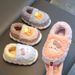 Mother & Kids Kids Winter Slippers With Plush Lining, Non-Slip Sole, Cute Animal Design - Unisex Toddler To Big Child Indoor/Outdoor Cozy Footwear_voghion.com