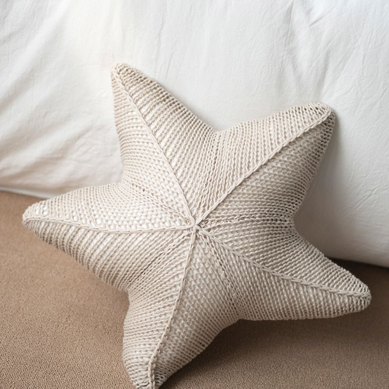 Cream French Style Pillow Milk Coffee Color Series New Knitted Wool Sofa Decoration Cushion Children's Room Pillow_voghion.com