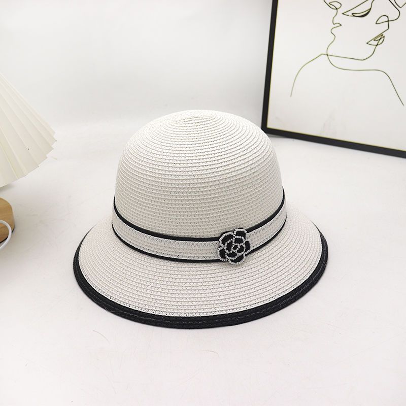 2024 New Straw Hat Summer Fashion Visor Sun Hat Japanese Elegant Sunscreen Straw Hat_voghion.com
