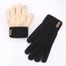 Double Layer Warm Touch Screen Gloves With Fleece Thickened Outdoor Knitted Gloves Sports Gloves Skiing Cycling Motorcycle Hiking _voghion.com