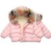 Kids Winter Jacket With Faux Fur Hood - Warm Fleece-Lined Coat For Boys & Girls (80-130cm) - Soft Polyester Outer & Inner - Zipper Closure_voghion.com