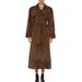 2025 Autumn New Style Double-Breasted Turn-Down Collar Belted Long Jacket Trench Coat_voghion.com
