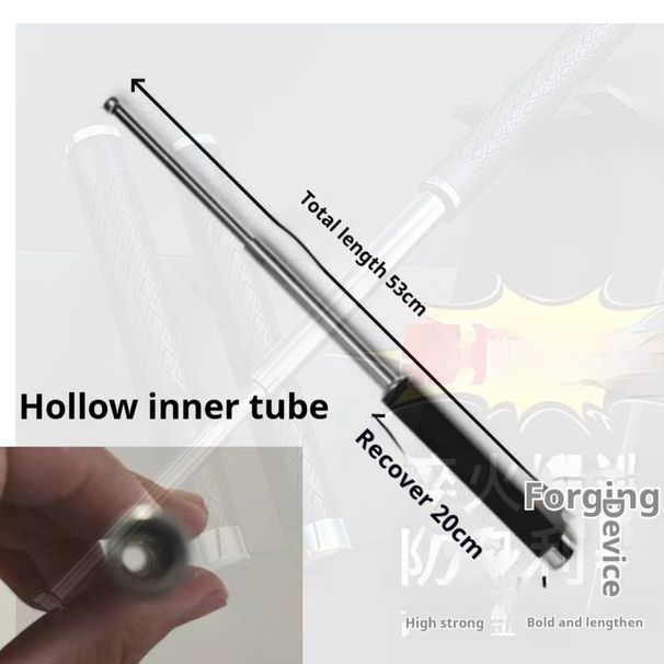 Valley Tactical Wildman Våben Telescc Tre Sektioner Lovligt Køretøj Selvforsvarsudstyr Rulle Svingende Stav_voghion.com