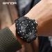 Men's Multifunctional Digital Analog Watch With Stainless Steel Band, Waterproof, Alarm, Calendar & Luminous Display Sports Men's Watch_voghion.com