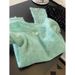 girl Recommended Personal Collection~ Dopamine Green Hollow Sequin Knitted For Women, Autumn New High-end Soft Sweater_voghion.com