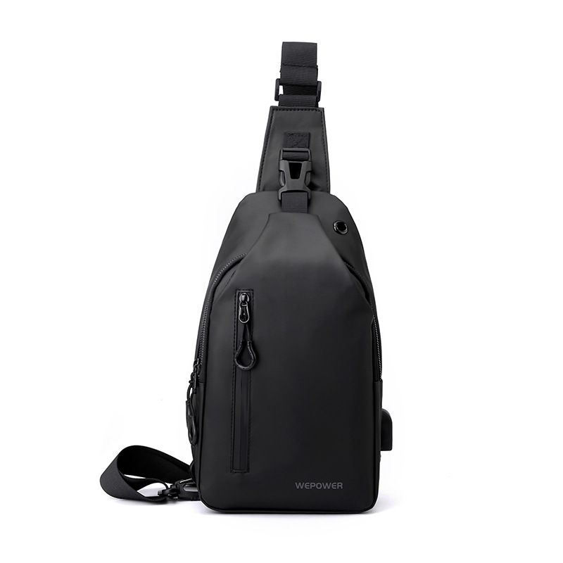 New Men's Chest Casual Large Capacity One Shoulder Crossbody Korean Edition Motorcycle Bag Anti Splashing Trendy_voghion.com