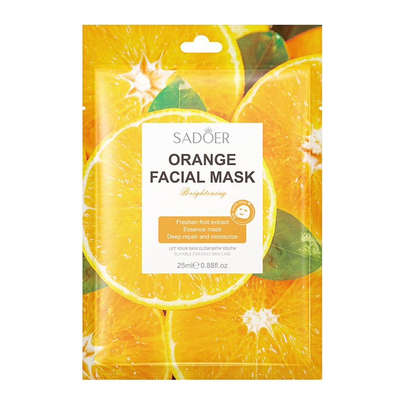 SADOER Fruit Sheet Mask 25g * 1 Piece, Hydrating And Moisturizing Facial Mask_voghion.com