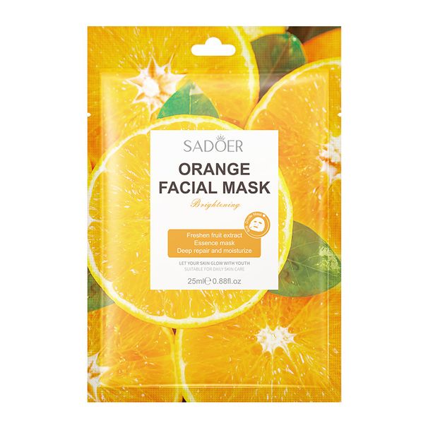 SADOER Fruit Sheet Mask 25g * 1 Piece, Hydrating And Moisturizing Facial Mask_voghion.com