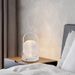 Lampada da tavolo in vetro portatile a LED per dormitorio, scrivania, camera da letto, comodino, regalo creativo_voghion.com