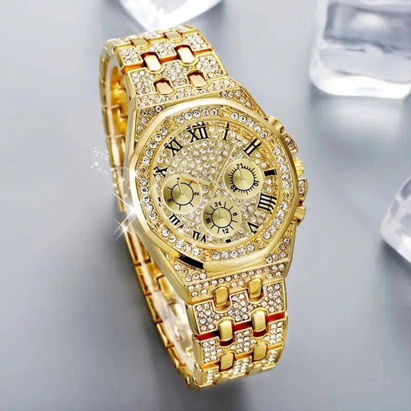 Diamond Dame Ure Guld Ur Dame Armbåndsure Luksus Brand Rhinestone Dame Armbåndsure Kvinde Relogio_voghion.com