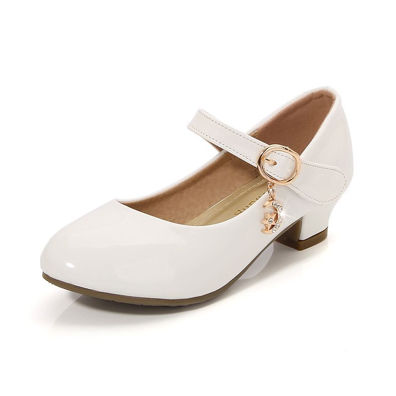 Zapatos de tacón alto de cuero para niños, estilo británico, para estudiantes universitarios, para niñas, calzado de ballet de princesa_voghion.com