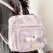 College Style Hundred, Simple, Large Capacity Transparent Strip, Shoulder Crossbody Baby Bag_voghion.com