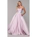 Backless Lace Up Satin Ball Gown With Suspender Long Party Evening Gown_voghion.com