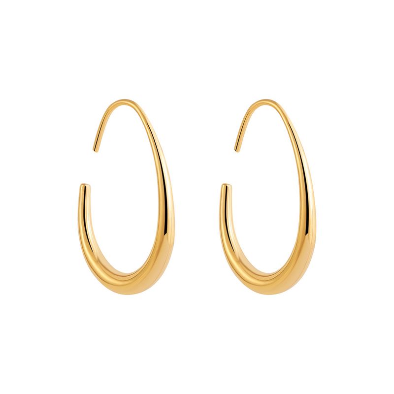 Unisex-Ohrhaken aus Edelstahl mit modischem Sinn für Mode, eiförmig, für Frauen, trendige, stimmungsvolle Modeohrringe, Ins-Ohrschmuck für kalte Winde_voghion.com