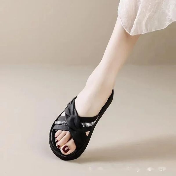Lady Slides Sandals Beach Fabric Orthotic Breathable Slides_voghion.com