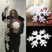 6 Stück DIY-Schaumstoff-Schneeflocken in Weiß für Zuhause, Weihnachtsfeier, Neujahr, Weihnachtsbaum-Anhänger, hängende Dekoration, Fensterdekoration_voghion.com