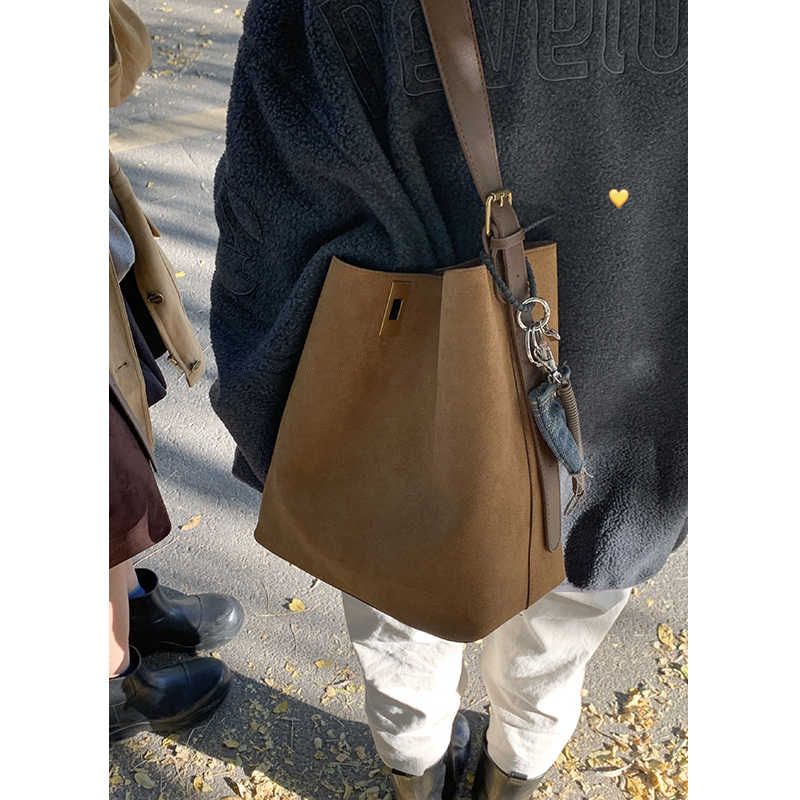 Borsa a tracolla a secchiello con tracolla larga da donna, estiva, alla moda, per ascelle, casual, quotidiana, semplice, da pendolare, personalizzata, 2025_voghion.com