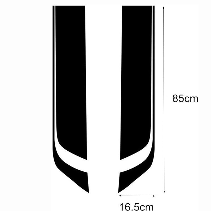 Car Machine Cover Decorative Striped Stickers, Suitable For All Cars, SUVs, Off-road Vehicles, Universal Stickers_voghion.com