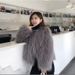 Women's Clothing Double Sided Woven Eco Friendly Fur Coat For Women, Young Style, Long In Front And Short In Back, Slim And Petite_voghion.com