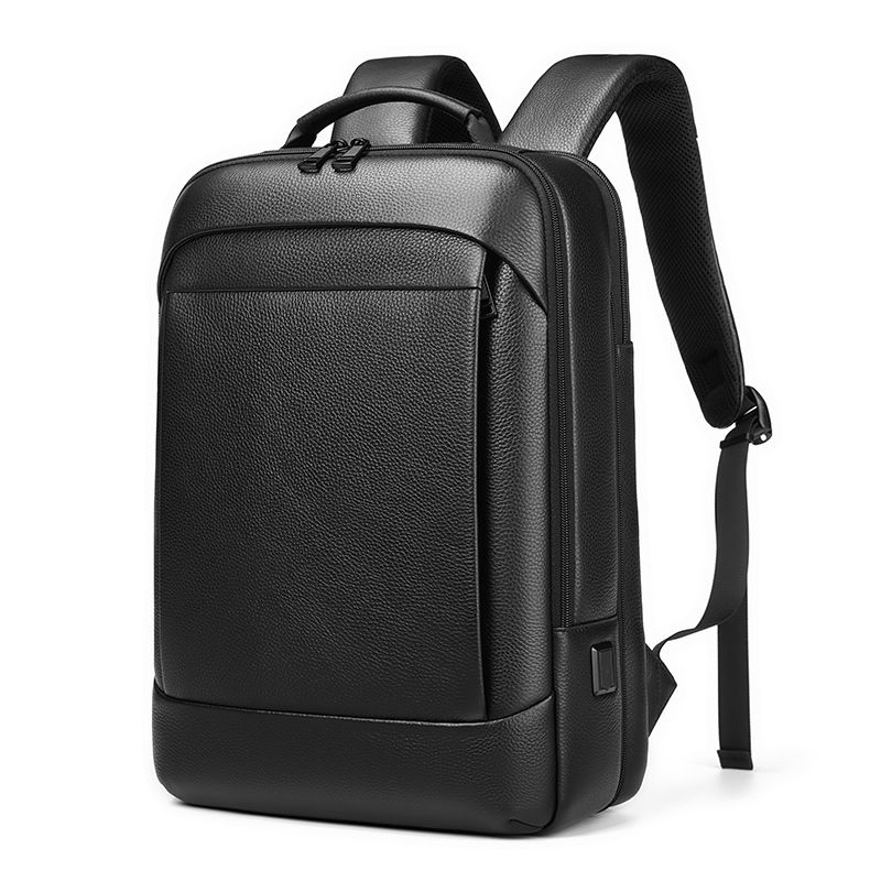 Neuer Herren-Business-Rucksack aus echtem Leder mit großem Fassungsvermögen, Kopf-Rindsleder-Computerrucksack_voghion.com