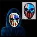 Party Masks Halloween EL Wire Light Up Mask 3D Glowing Face Mask For Costume Parties Scary Ghost Mask With 8 Color Changing Modes_voghion.com