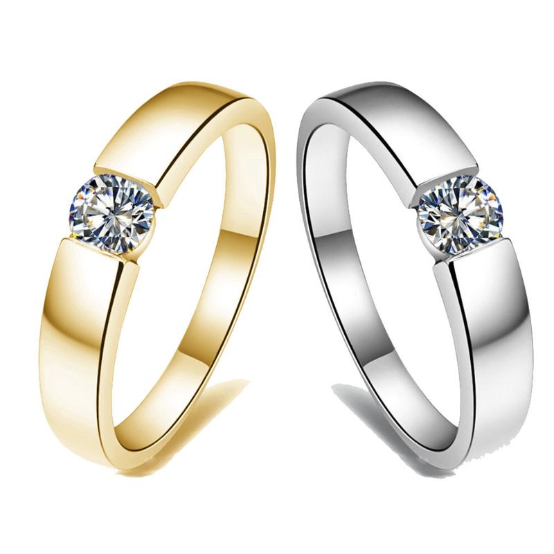 5-13 Gioielli da uomo in stile coreano con diamanti e anello micro intarsiato in zircone, lato interno liscio_voghion.com