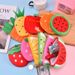 Creative Cute Fruit Plush Change Bag Coin Earphone Data Cable Portable Storage Bag_voghion.com
