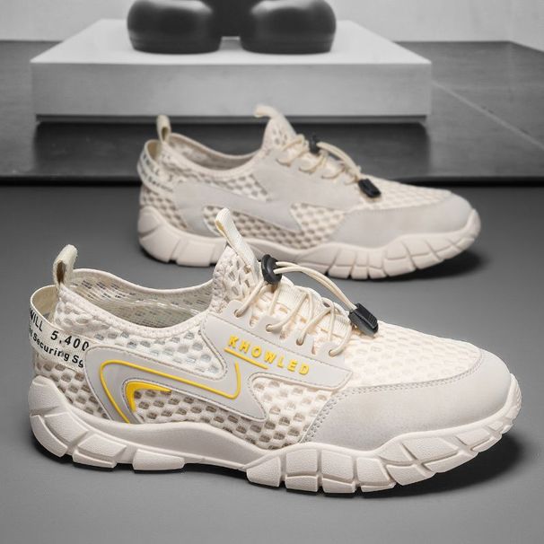 Scarpe da corsa estive da uomo, traspiranti, casual, di grandi dimensioni, in mesh, adatte a tutti gli abbinamenti._voghion.com