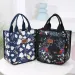 bulky Nylon Printed Fabric Handbag Portable Lunch Box Bag For Work And Daily Storage Mothers 250318l_voghion.com