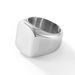 Anelli Anello quadrato minimalista da uomo in acciaio al titanio lucidato Hip Hop Batch_voghion.com