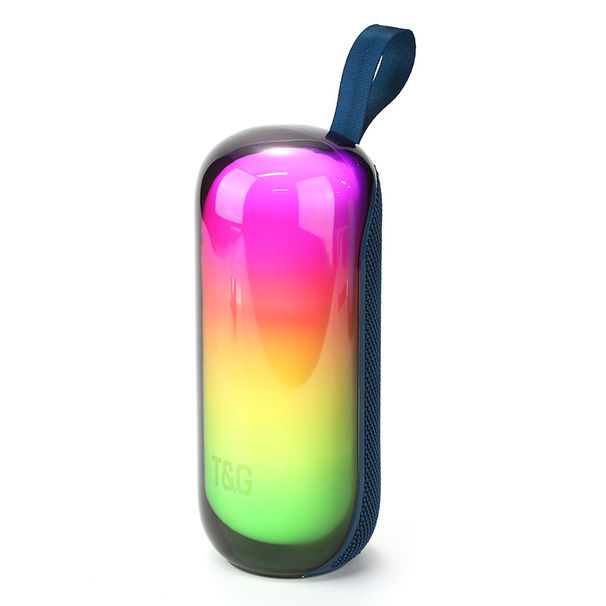Portable Speakers New TG448 Bluetooth Speaker Mini RGB Colorful Light Portable Card Gift Subwoofer TWS Speaker_voghion.com