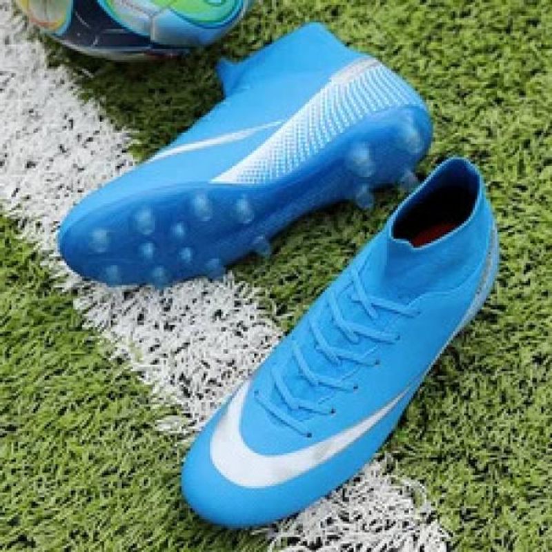 High top long spikes football shoes men soccer boots big size 35-47_voghion.com