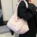 Women's 2025 Nylon Quilted Commuter Tote_voghion.com