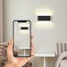 Glitzerlife LED Wandleuchte Innen Wandlampe - 2ER Wandbeleuchtung Schwarz 5W Up Down Wandstrahler Wand Treppenlampe Einstellbarer Strahl 3000K Warmweiß Für Flur_voghion.com