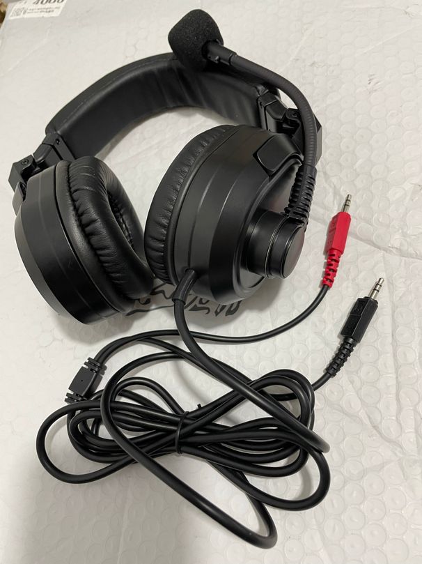 Director's Bilateral Headset M Rod Can Rotate 270 Degrees Plaid Not Clip Foldable Size Carnong Plug_voghion.com