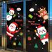 New Christmas Wall Santa Claus Snowman Reindeer Window Decoration Non-Adhesive Static Stickers Customizable_voghion.com