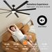 84 In Super Large Black Ceiling Fan With Remote Control_voghion.com