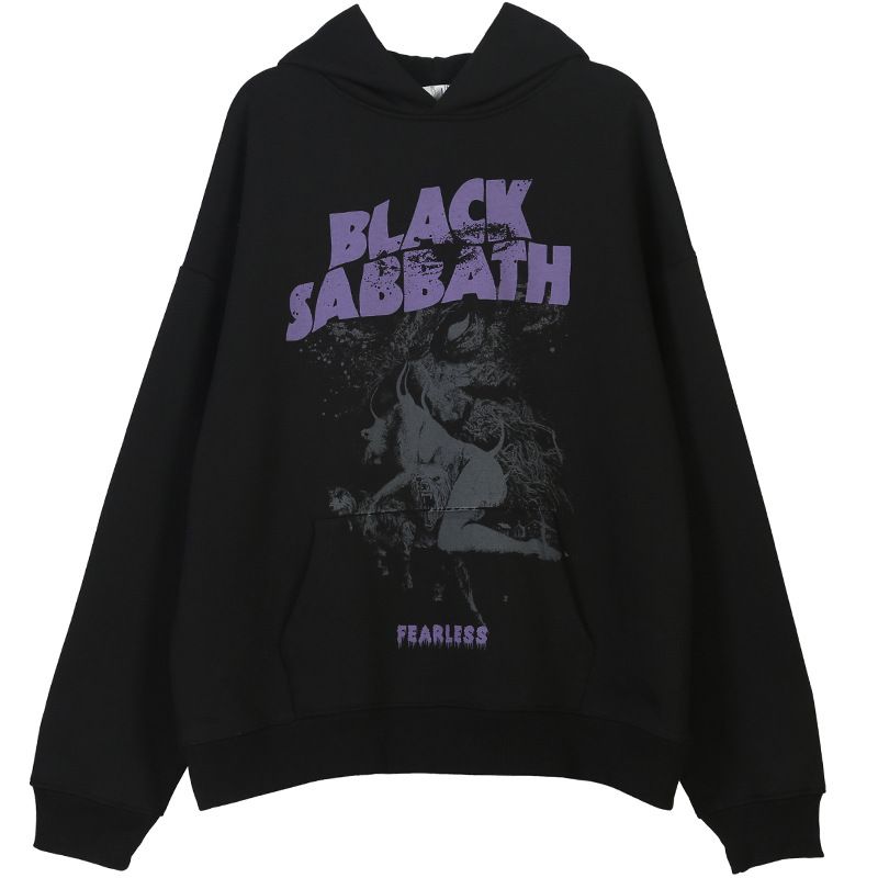 men's clothing Autumn and Winter Original Trendy Couple Hoodies Dark High Street Oversize Loose Hooded Sweatshirts_voghion.com