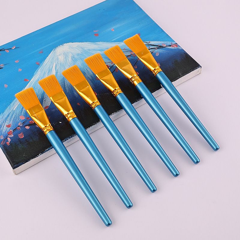 Children's Painting Brush graffiti painting acrylic watercolor paint kindergarten Hook pen row pen gouache nylon brush_voghion.com