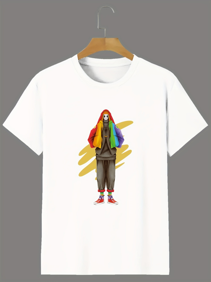 Lässige Herren-T-Shirts mit Rundhalsausschnitt und kurzen Ärmeln für den Sommer_voghion.com