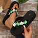 Women's Shoes In Summer Indoor Beach Outdoor Wear Stepping Shit Feeling Bohemian Style Flip Flops_voghion.com