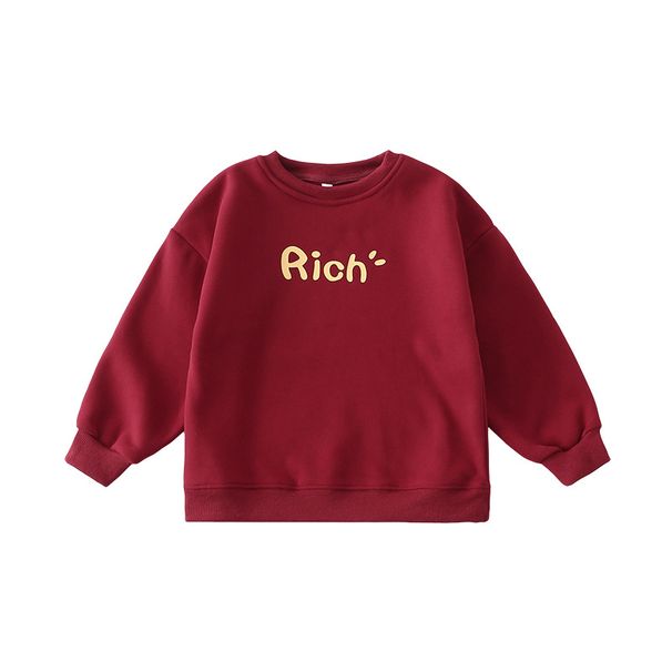 Felpe coordinate per le feste in famiglia - Felpe rosse genitore-figlio per Natale e inverno (taglie 80 cm-3XL)_voghion.com