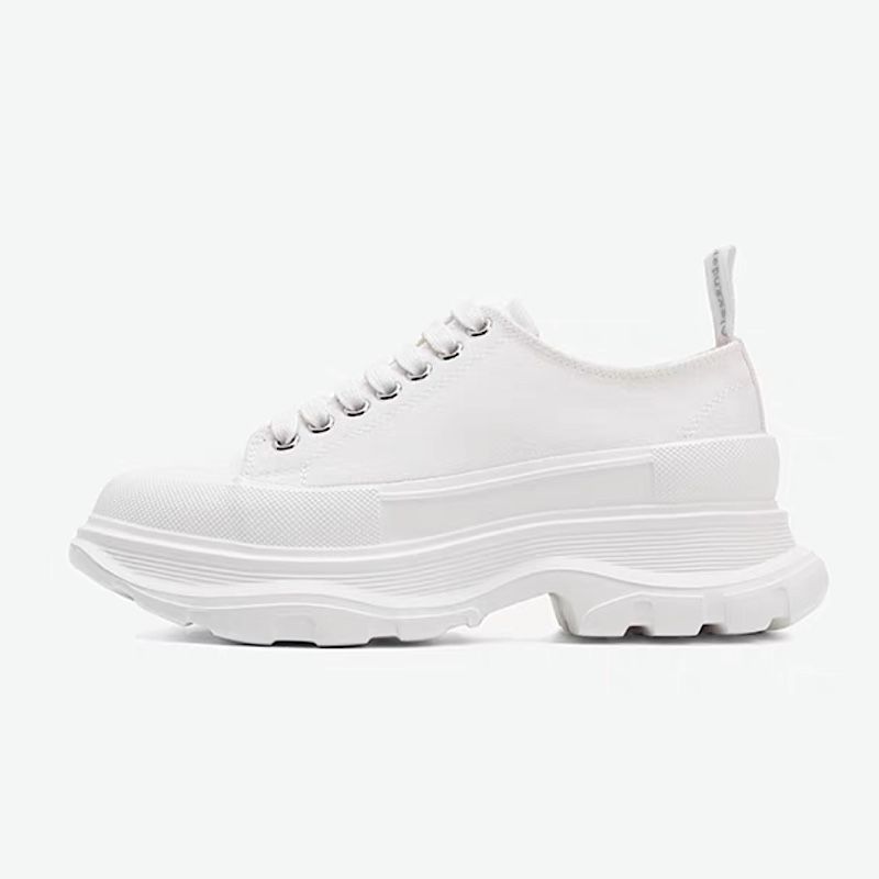 Canvas for women 2024 autumn new height increasing dad platform thick sole versatile white shoes_voghion.com