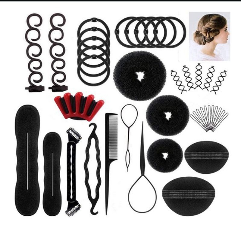 Haarverzorgingsproducten Haarkrultang Vlechtset Haarspeld Bolvormige kop Bloemknop Haarstylingstools_voghion.com